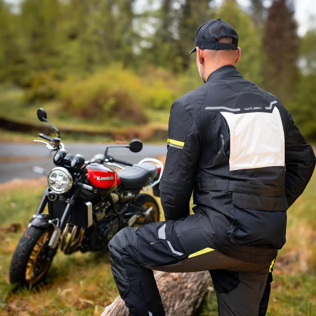 W-TEC Warao Motorradjacke - schwarz-fluo