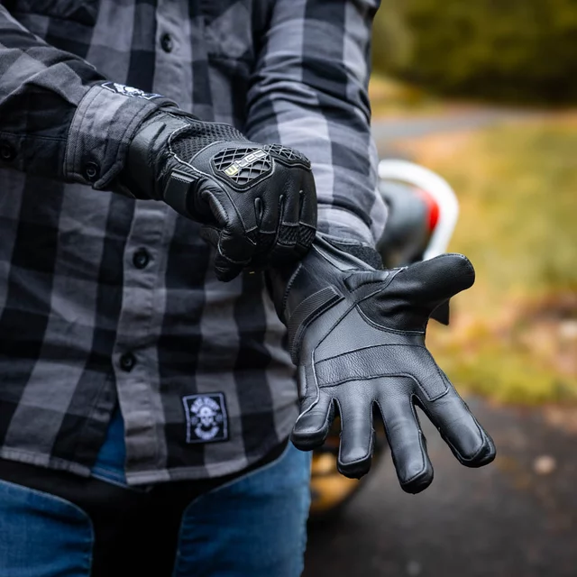 W-TEC Kosor Motorradhandschuhe - schwarz