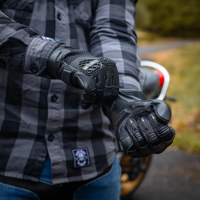 W-TEC Kosor Motorradhandschuhe - schwarz