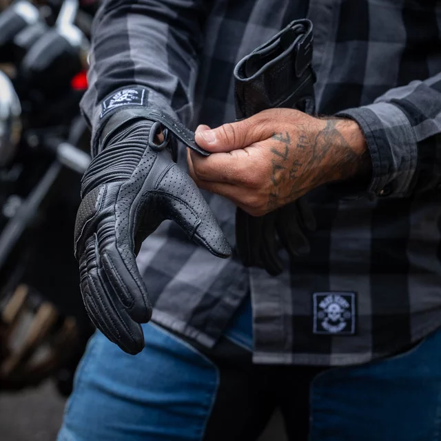 W-TEC Gabello Motorradhandschuhe - schwarz