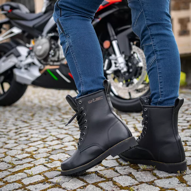 W-TEC Benga Motorradstiefel - schwarz