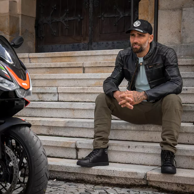 W-TEC Ravito Motorradstiefel - schwarz