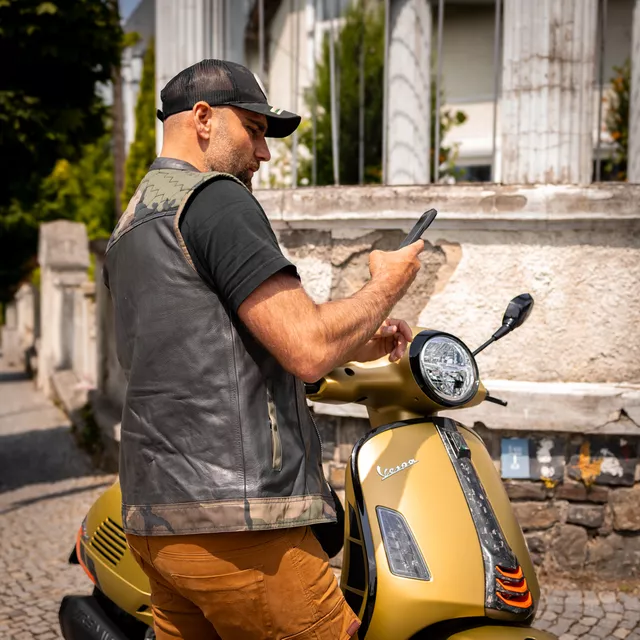 Motorradweste W-TEC Black Heart Regimento - tmavě šedá-kamufláž