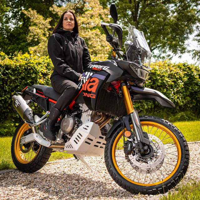 W-TEC Moanna Damen-Moto-Stiefel - černo-červená