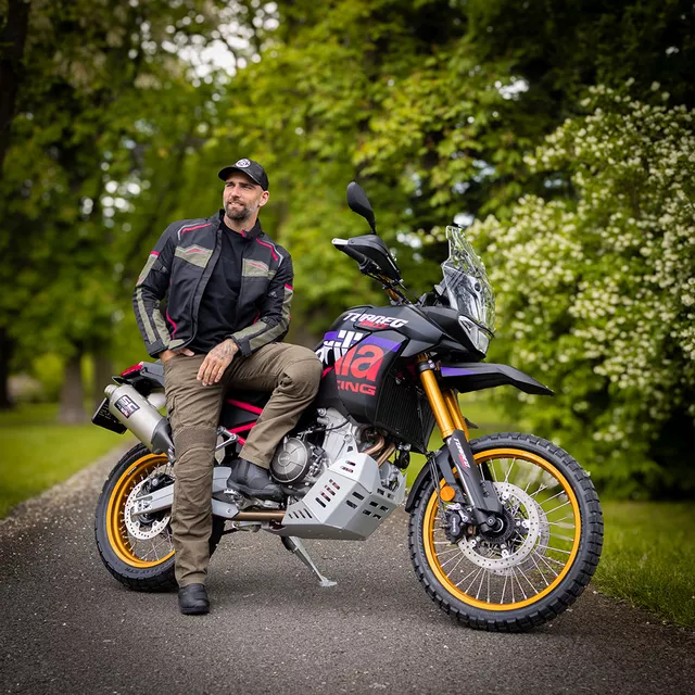 W-TEC Rovin Sommer-Motojacke - černo-zeleno-červená