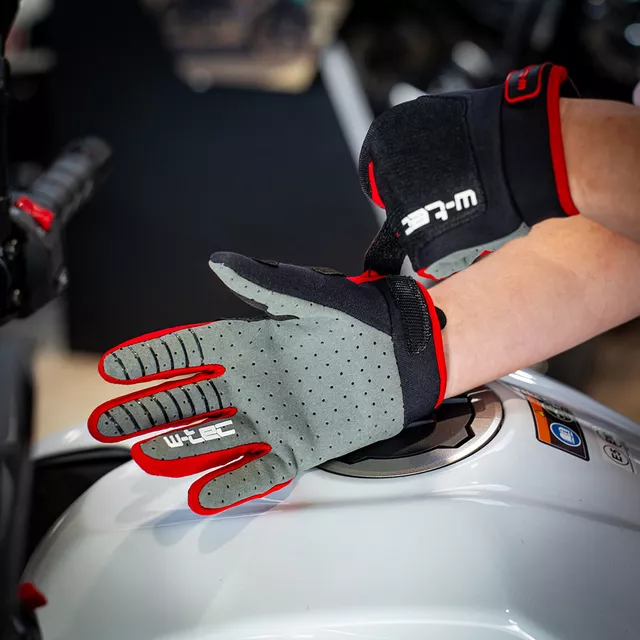 W-TEC Matosinos Kids Motocross-Handschuhe für Kinder - schwarz