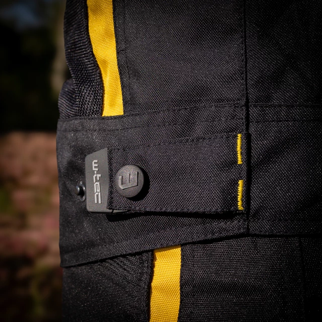 W-TEC Tosheck Herren Sommer Moto Jacke - schwarz-gelb