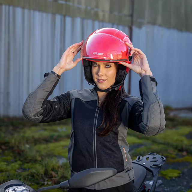 W-TEC Bareiro Amaranto Offener Helm