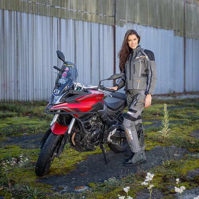 W-TEC Smackton Lady Damen Touring Moto Jacke - schwarz-grün