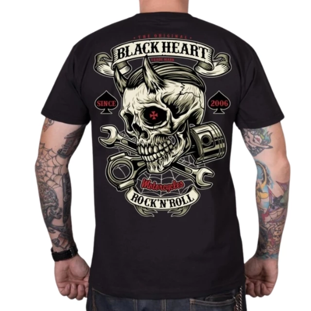 T-shirt BLACK HEART Liberty - schwarz