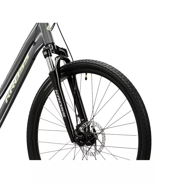 Damen-Crossrad Kross EVADO 3.0 28" - Modell 2025 - šedá / zelená / lesk