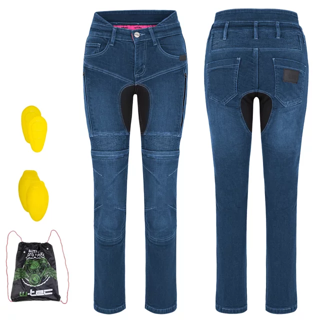 Damen-Moto-Jeans W-TEC Biterilla Eva Lady - blau - blau