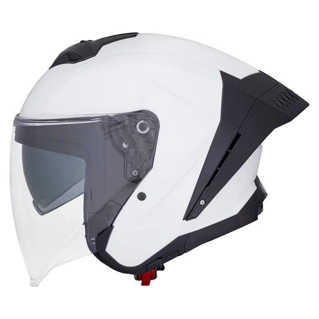 W-TEC Voltik Motorrad-Helm - weiß glänzend