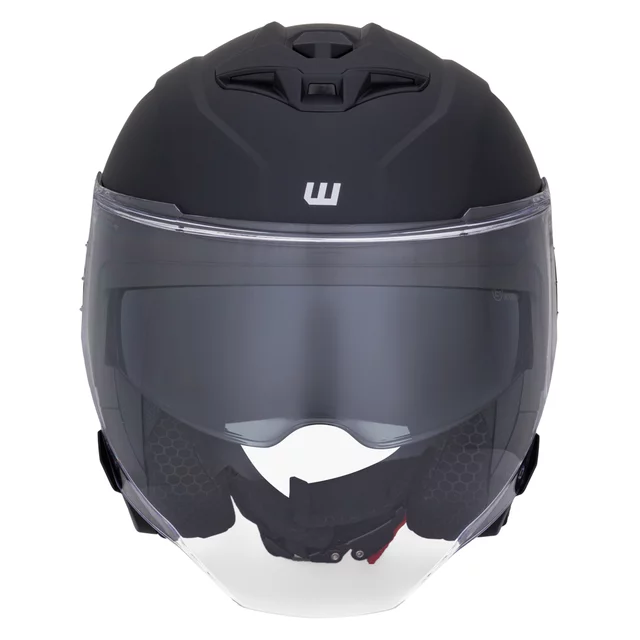 W-TEC Voltik Motorrad-Helm - weiß glänzend