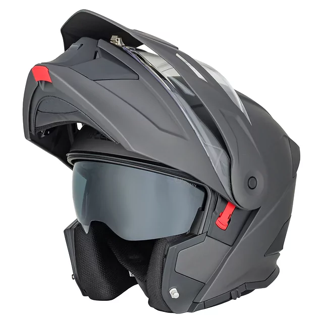 W-TEC Neovu 3in1 klappbarer Motorradhelm - grau