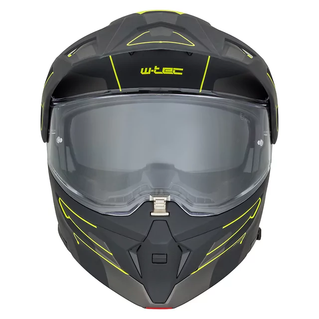 W-TEC Neovu Graphic 3in1 klappbarer Motorradhelm - černo-červená