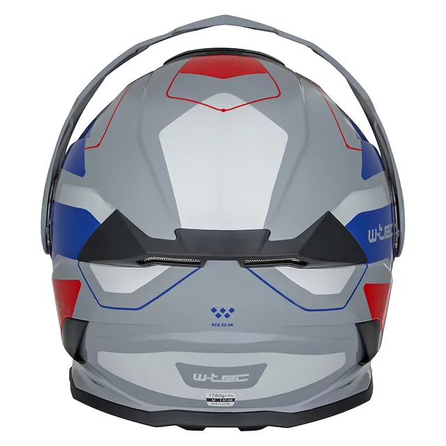 W-TEC Neovu Graphic 3in1 klappbarer Motorradhelm - černo-červená