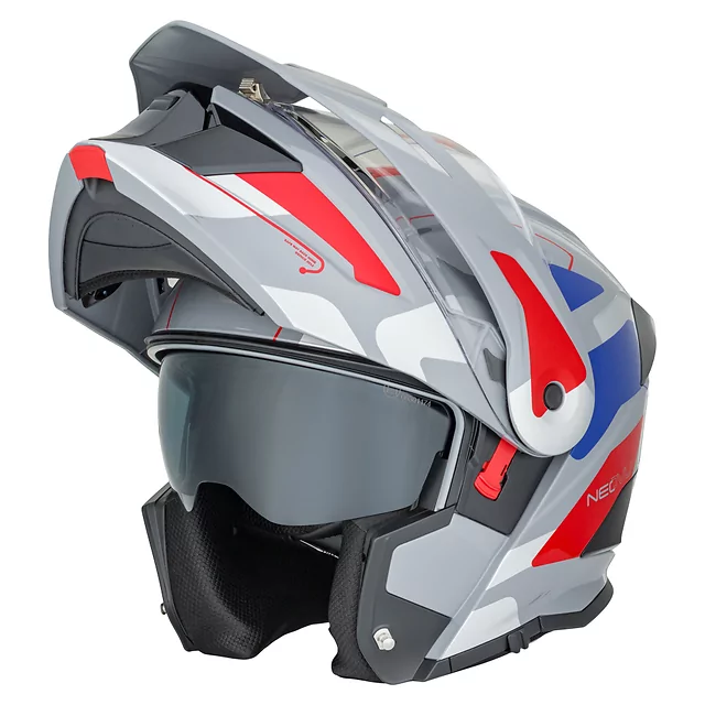 W-TEC Neovu Graphic 3in1 klappbarer Motorradhelm - černo-červená