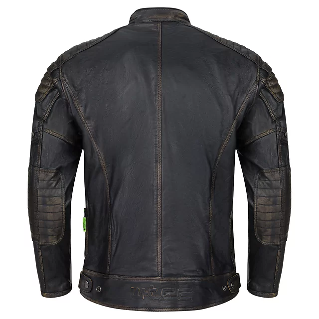 W-TEC Mungelli EVO Motorrad-Lederjacke - vintage černo-hnědá
