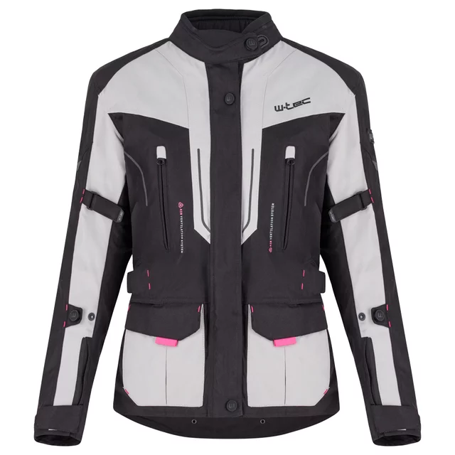 W-TEC Xenia Motorradjacke für Damen - schwarz-grau - schwarz-grau