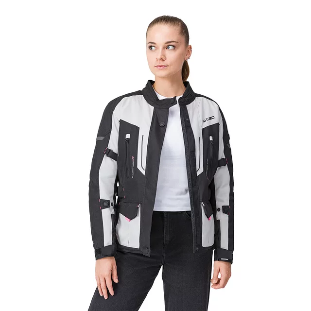 W-TEC Xenia Motorradjacke für Damen - schwarz-grau