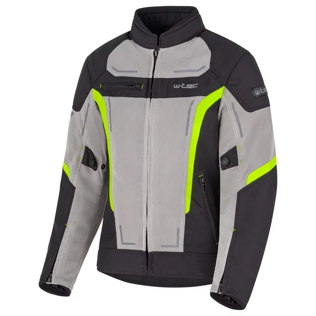 W-TEC Mirelia Damen Sommer Moto Jacke - Schwarz-Grau-Rosa