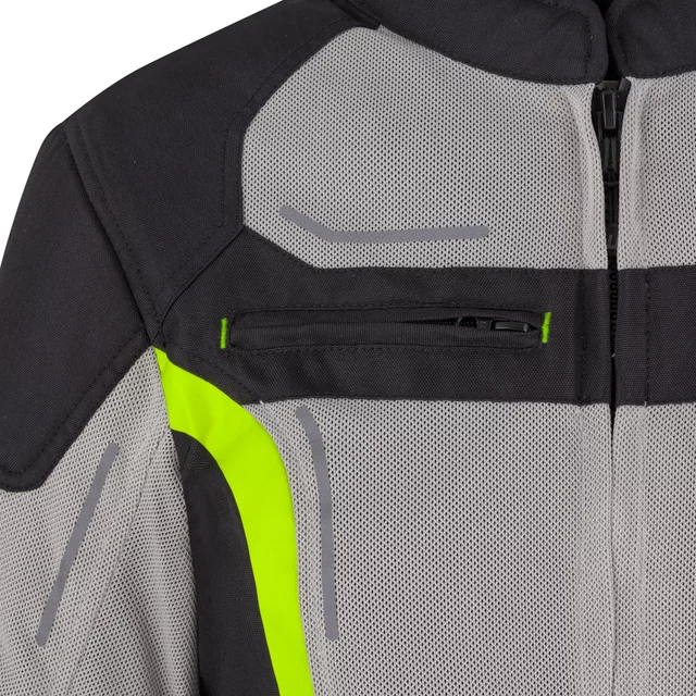 W-TEC Mirelia Damen Sommer Moto Jacke - Schwarz-Grau-Rosa
