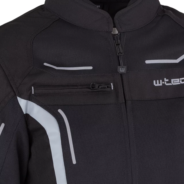 W-TEC Mirelia Damen Sommer Moto Jacke - Schwarz-Grau-Rosa