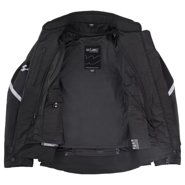 W-TEC Mirelia Damen Sommer Moto Jacke - Schwarz-Grau-Rosa