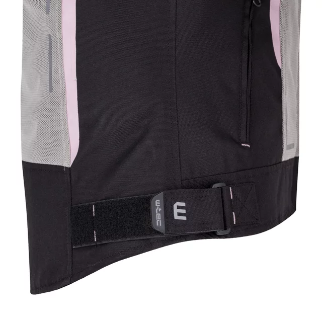 W-TEC Mirelia Damen Sommer Moto Jacke - Schwarz-Grau-Rosa