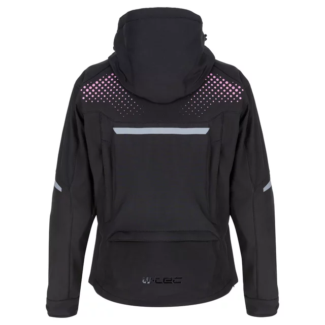 W-TEC Annorack Lady Softshell-Motorradjacke für Damen - schwarz-rosa