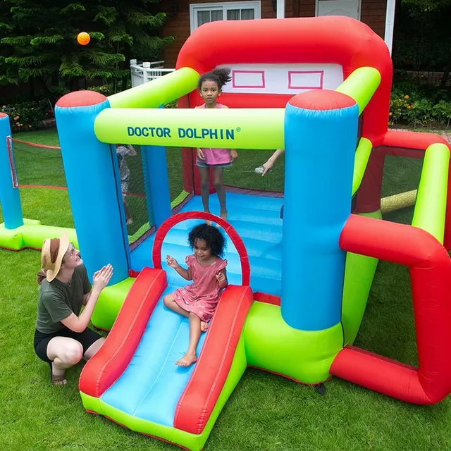 Aufblasbare Burg Doctor Dolphin Tennis &amp; Fußball 72013