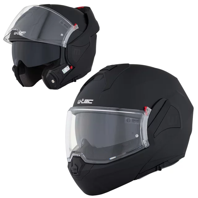 W-TEC Sabron P/J Klapphelm - Black Matt - Black Matt