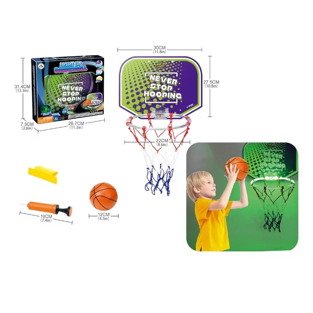 Leuchtendes Basketball-Set inSPORTline LBBS150