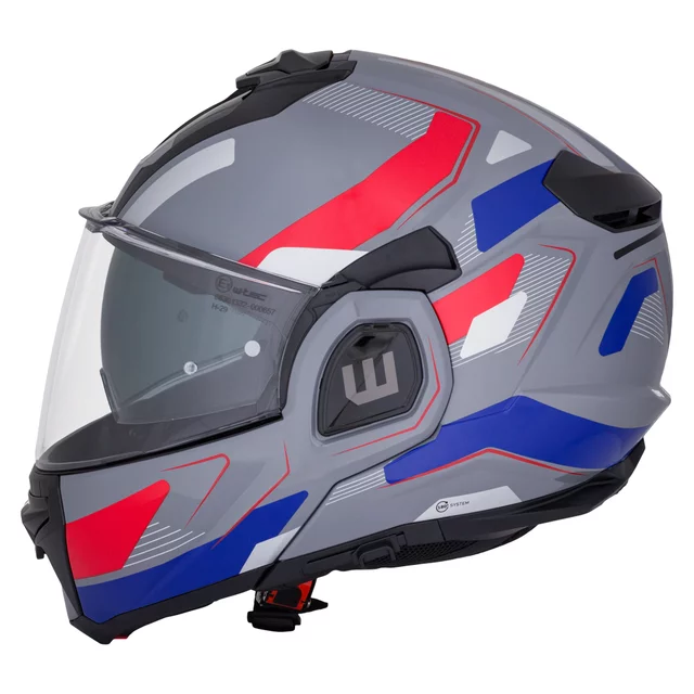 W-TEC Zoroz P/J klappbarer Motorradhelm - Matt Black-Fluo Pink