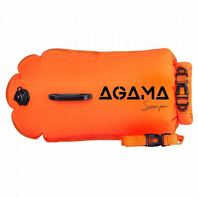 Schwimmboje und Trockenbeutel Agama SWIM PRO 28 L - orange