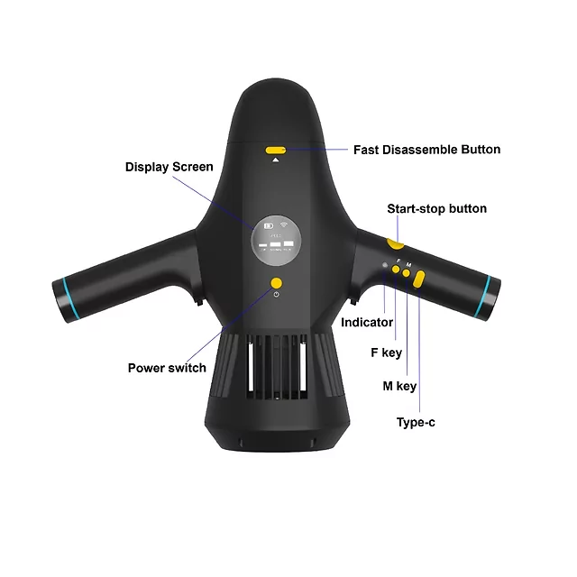Unterwasser-Scooter und Antrieb für SUP 2in1 inSPORTline Murtar