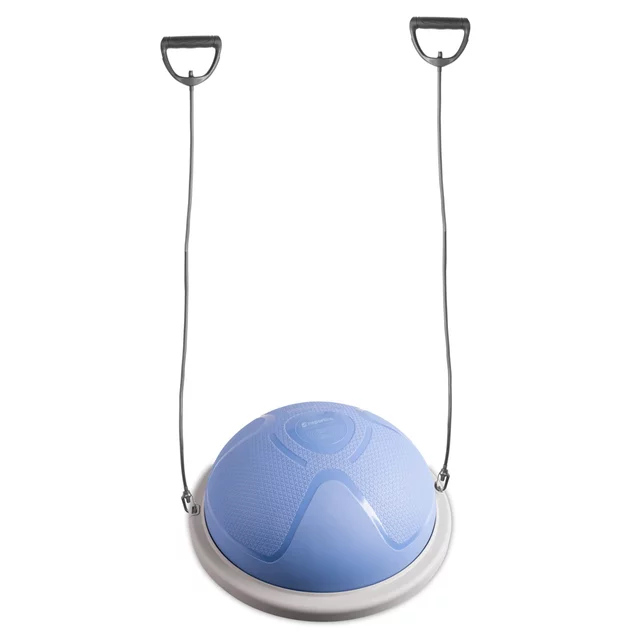 Balance-Matte inSPORTline Dome Compact mit Gummibändern - bordó - blau-grau