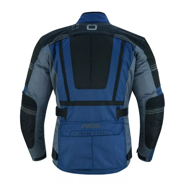 Touring-Motojacke für Männer BOS Maximum - schwarz