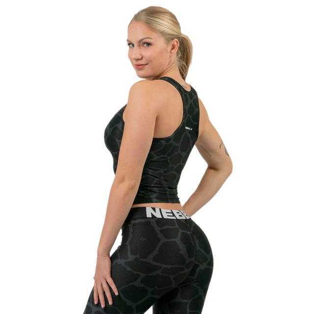 Sportliches Damen-Crop-Top Nebbia Ocean Selected "Racer Back" 549 - schwarz