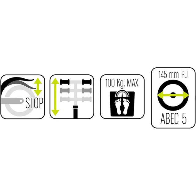 Klappbarer Roller Kufensteuerung 6"