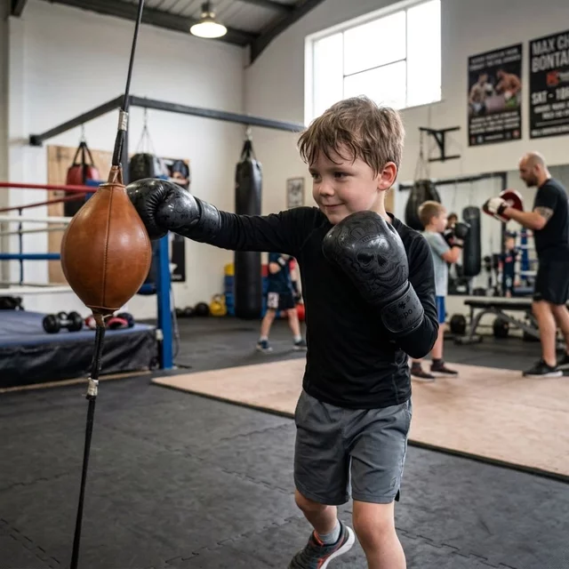 inSPORTline Bamzy Boxhandschuhe für Kinder - schwarz