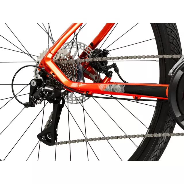 Herren Crossrad Kross EVADO 3.0 28" - Modell 2025 - oranžová/černá/lesk