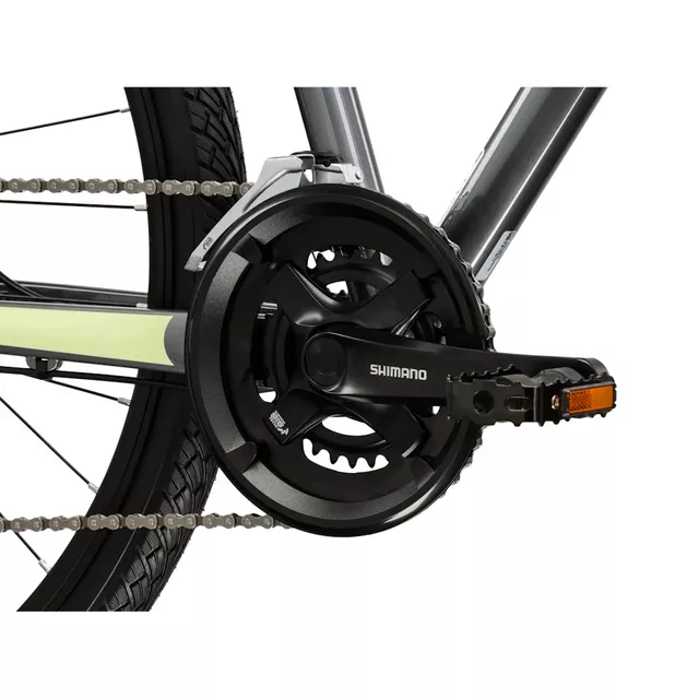 Damen-Crossrad Kross EVADO 3.0 28" - Modell 2025 - šedá / zelená / lesk