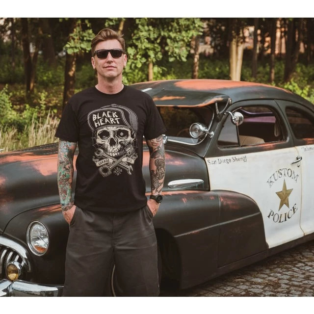 T-shirt BLACK HEART Garage gebaut
