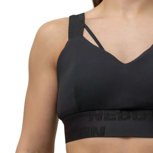 Nebbia INTENSE Iconic 844 Damen Sport-BH mit Verstärkung - Schwarz/Gold