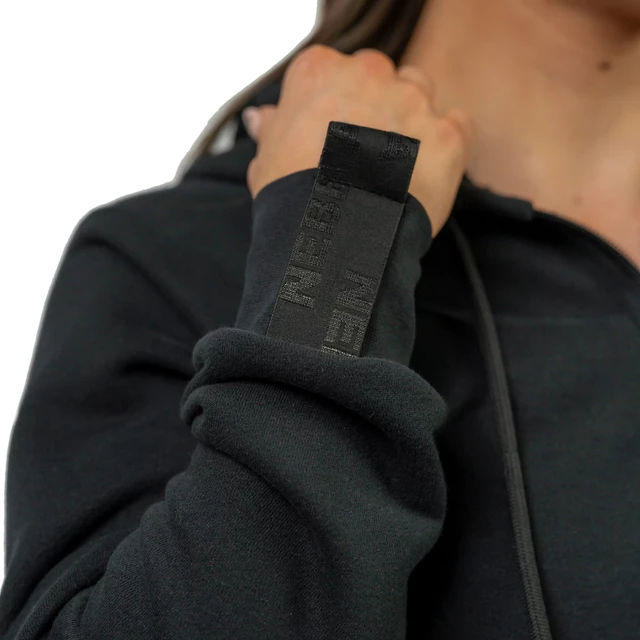 Damen-Kapuzenpulli Nebbia INTENSE Signature 845 - schwarz