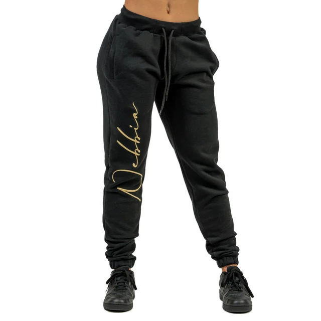 Nebbia INTENSE Signature 846 Damen Jogginghose in lockerer Passform - Schwarz/Gold