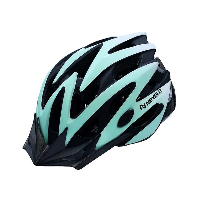 Fahrradhelm Nexelo Straight 430 - tyrkys-bílá