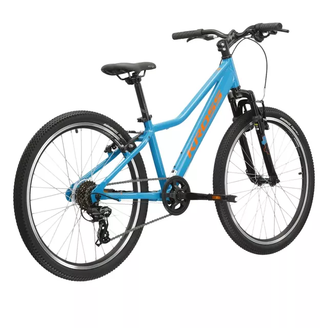 Junior Fahrrad Kross Hexagon JR 1.0 24" Gen 006 - námořnická modrá / žlutá / lesk